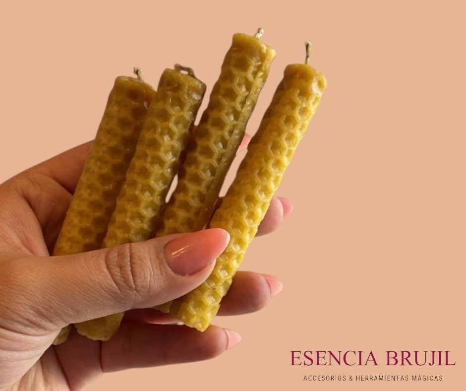 Vela de miel 9 x 1 cm