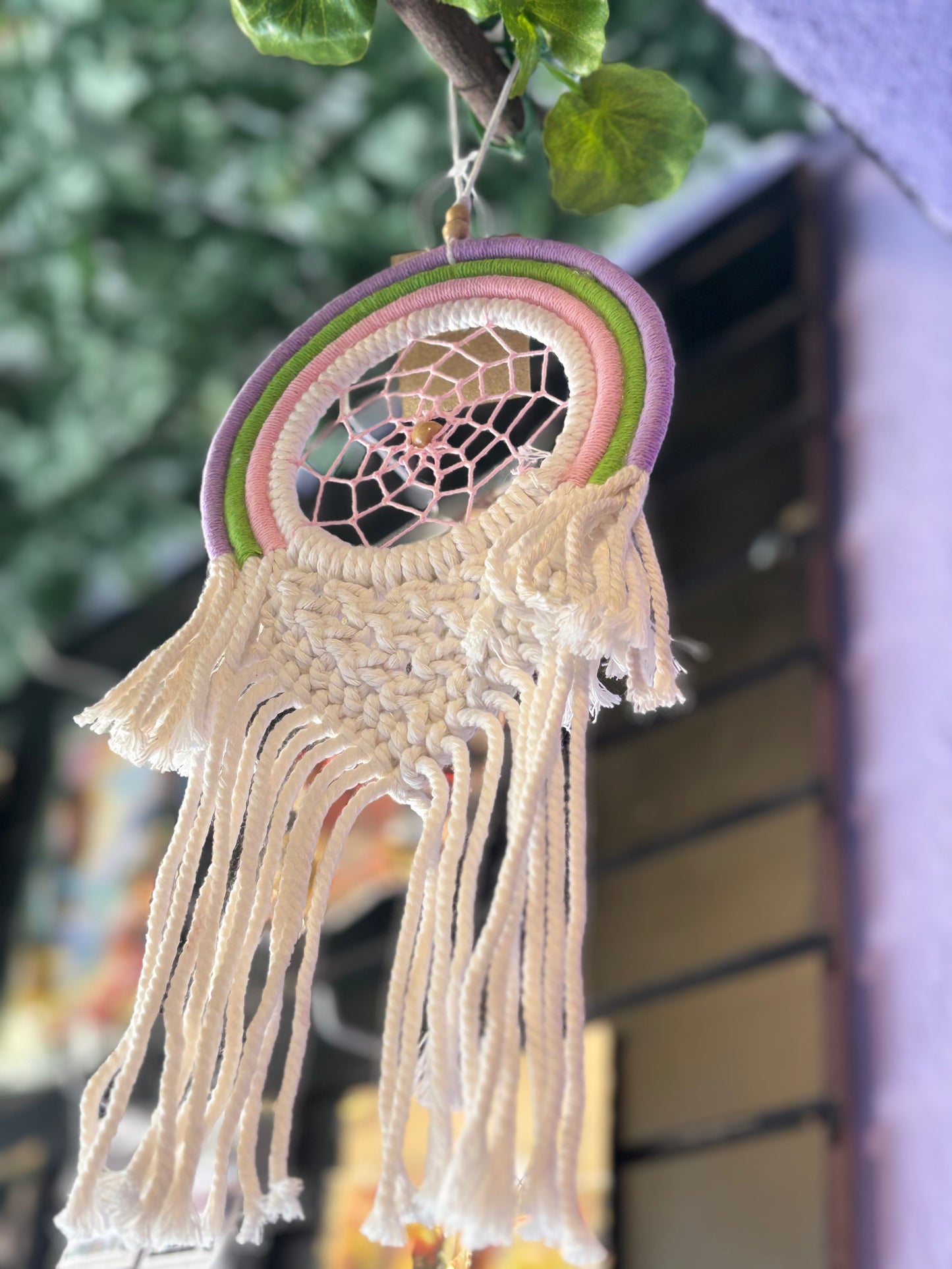 Atrapasueño mini arcoiris