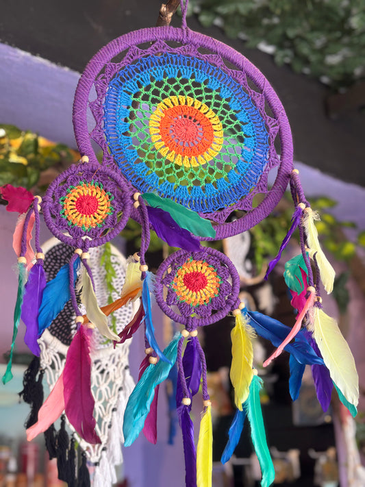 Atrapasueño doble morado