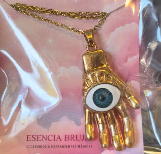 Mano con ojo visor